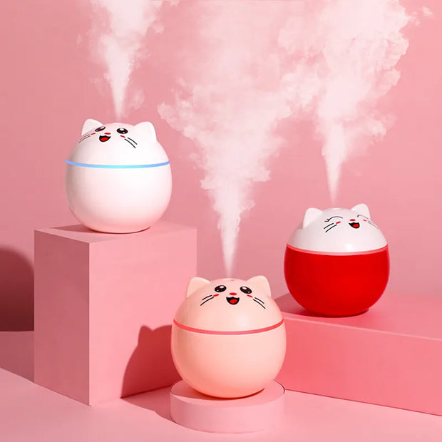 Air Humidifier for Home | Colorful Night Cat USB