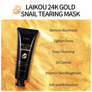 24K Gold Snail Collagen Peel Off Mask
