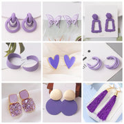 Purple Color Women Dangle Earrings