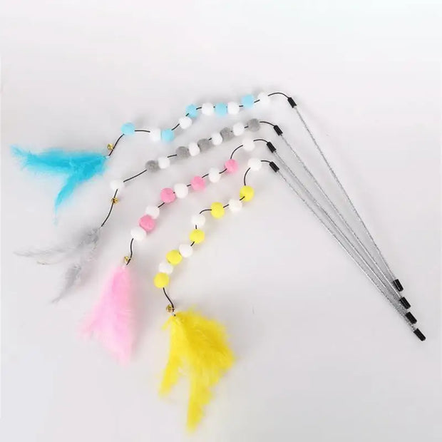 Cat Interactive Stick | Feather Toy