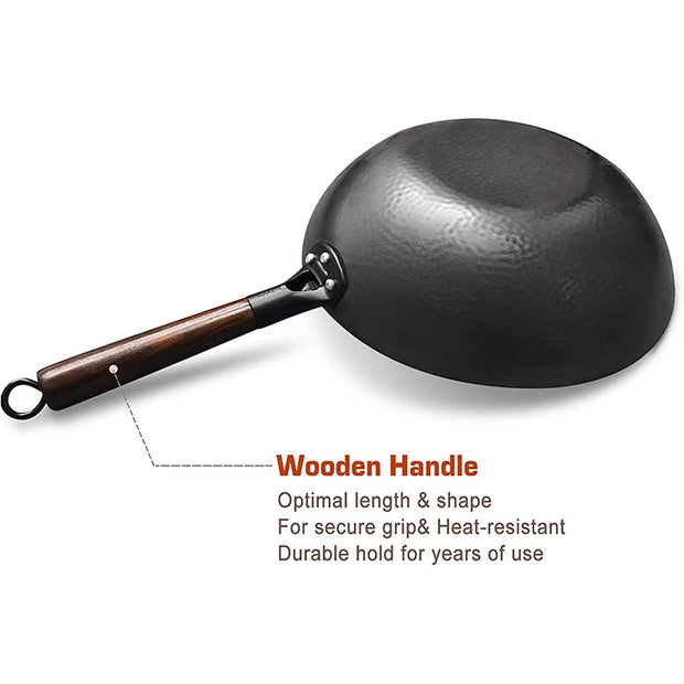 Handmade Iron Wok Non-stick Pan
