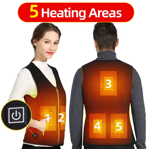 Heated Vest Men Women | USB Self Heating Vest