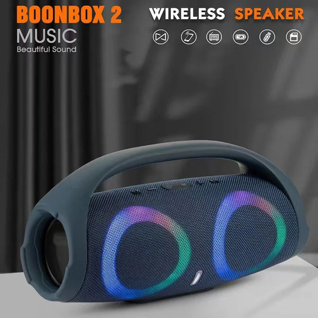 Portable Waterproof 100W High Power Bluetooth Speaker [RGB]