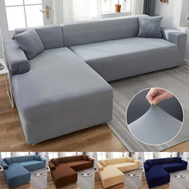 Solid Color Sofa Cover